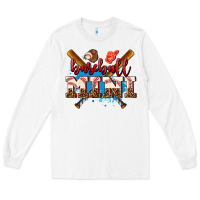 White baseball mini Long Sleeve Tee - AdoDesignShop