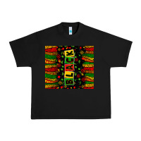 Black black license letters Urban Heavy Tee - Zillion Design Studio
