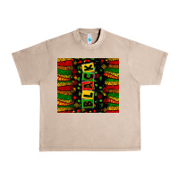 French Oak black license letters Urban Heavy Tee - Zillion Design Studio