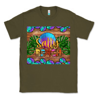 Army Green salty beach Classic Tee - HRA Design Shop