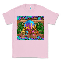Bubblegum Pink salty beach Classic Tee - HRA Design Shop
