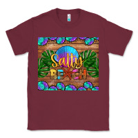Burgundy salty beach Classic Tee - HRA Design Shop