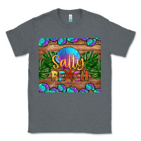 Charcoal Heather salty beach Classic Tee - HRA Design Shop