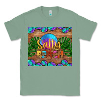 Sage salty beach Classic Tee - HRA Design Shop