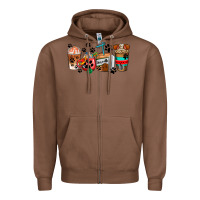 Chestnut dogs coffee cups Zipper Hoodie - AdoDesignShop