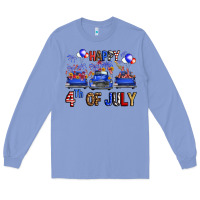 Colony Blue western hello fourth of july trucks Long Sleeve Tee - FaDigitalArtStudio
