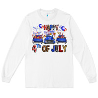 White western hello fourth of july trucks Long Sleeve Tee - FaDigitalArtStudio
