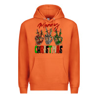 Carrot Merry Christmas skeleton hands Premium Hoodie - NancyCooperArtShop