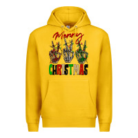 Lemon Merry Christmas skeleton hands Premium Hoodie - NancyCooperArtShop