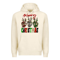 Tofu Merry Christmas skeleton hands Premium Hoodie - NancyCooperArtShop