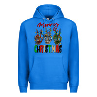 True Royal Merry Christmas skeleton hands Premium Hoodie - NancyCooperArtShop