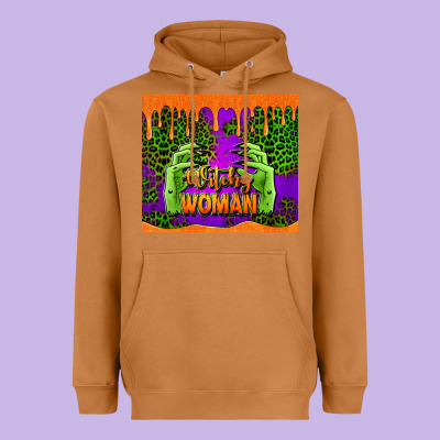 Witchy Woman Halloween Tumbler Heavyweight Hoodie Designed By Jasminsmagicworld