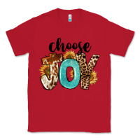 Red Choose Joy Classic Tee - FaDigitalArtStudio