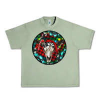 Oil Green Christmas skull Urban Heavy Tee - RanaPortraitStore
