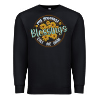 Black my greatest blessing call me nana Premium Sweatshirt - MaliasSmallBusiness