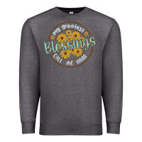 Charcoal Heather my greatest blessing call me nana Premium Sweatshirt - MaliasSmallBusiness