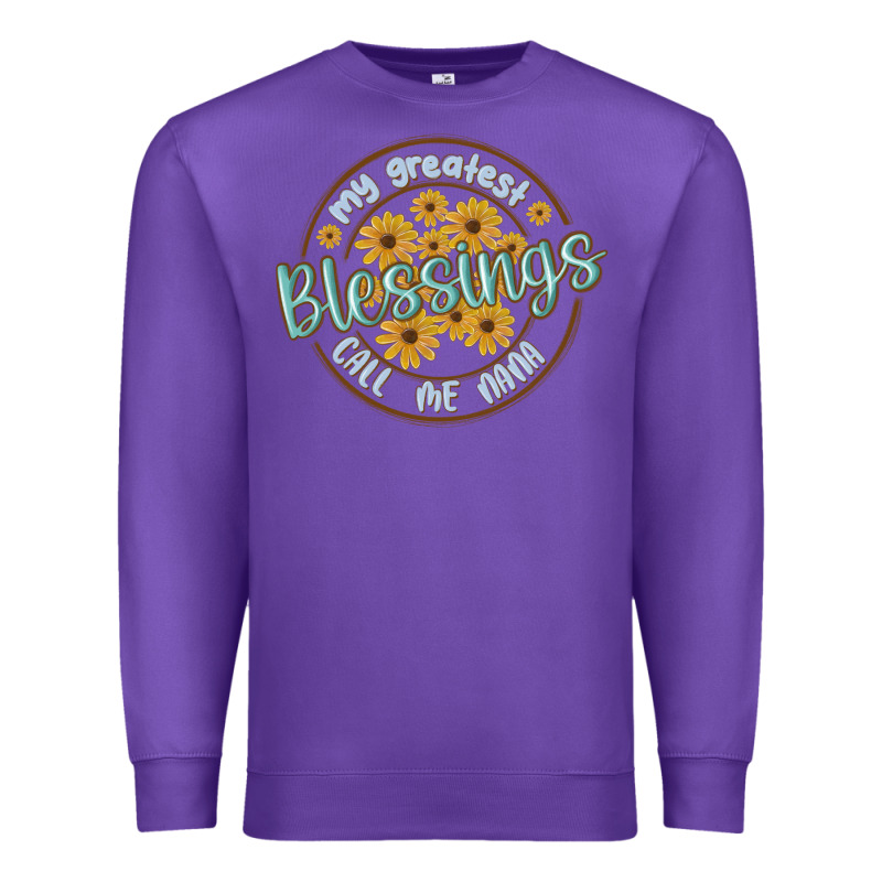 My Greatest Blessing Call Me Nana Premium Sweatshirt by MaliasSmallBusiness | Teevron