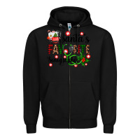 Black santa's favorite sonographer Zipper Hoodie - AdoDesignShop