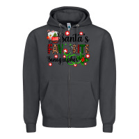 Smoke santa's favorite sonographer Zipper Hoodie - AdoDesignShop