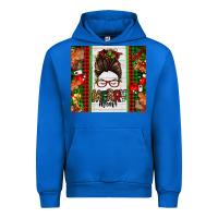 Cobalt Christmas merry mama messy bun Urban Hoodie - Jasminsmagicworld