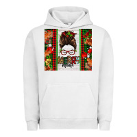 Pigment Lunar Rock Christmas merry mama messy bun Urban Hoodie - Jasminsmagicworld