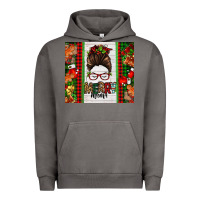 Pigment Tornado Christmas merry mama messy bun Urban Hoodie - Jasminsmagicworld