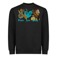 Black peace love horses tbw Heavyweight Sweatshirt - texasbilliewilder