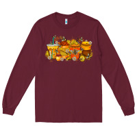 Burgundy bee drink Long Sleeve Tee - RacoonDesign