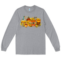 Heather Grey bee drink Long Sleeve Tee - RacoonDesign