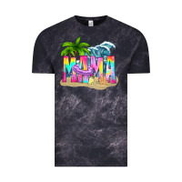 Cloud Black summer mama Vintage Tee - texasbilliewilder