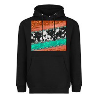 Black western turquoise gemstone cowhide  leather tumbler Heavyweight Hoodie - Jasminsmagicworld