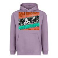 Lavender western turquoise gemstone cowhide  leather tumbler Heavyweight Hoodie - Jasminsmagicworld