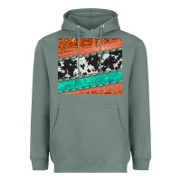 Sage western turquoise gemstone cowhide  leather tumbler Heavyweight Hoodie - Jasminsmagicworld