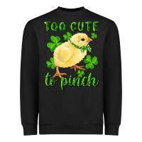 Black Too Cute To Pinch Chick Heavyweight Sweatshirt - RanaPortraitStore