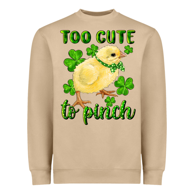 Too Cute To Pinch Chick Heavyweight Sweatshirt by RanaPortraitStore | Teevron