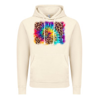 Vintage Arctic leopard tie dye background Vintage Hoodie - Zillion Design Studio