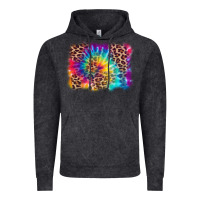 Vintage Black leopard tie dye background Vintage Hoodie - Zillion Design Studio