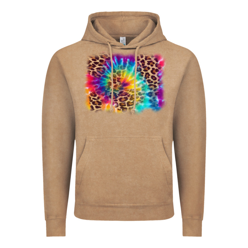 Leopard Tie Dye Background Vintage Hoodie by Zillion Design Studio | Teevron