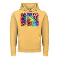 Vintage Mustard leopard tie dye background Vintage Hoodie - Zillion Design Studio