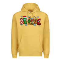 Antique Gold Christmas Believe Premium Hoodie - MaliasSmallBusiness