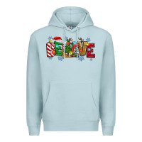 Blue Mist Christmas Believe Premium Hoodie - MaliasSmallBusiness