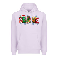 Lilac Christmas Believe Premium Hoodie - MaliasSmallBusiness