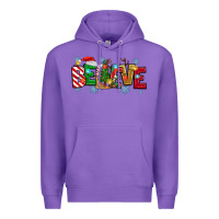 Purple Christmas Believe Premium Hoodie - MaliasSmallBusiness