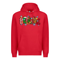 Red Christmas Believe Premium Hoodie - MaliasSmallBusiness