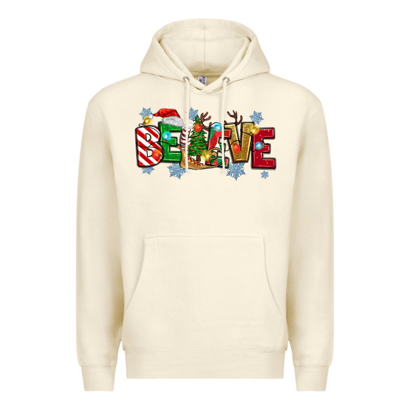 Christmas Believe Premium Hoodie by MaliasSmallBusiness | Teevron