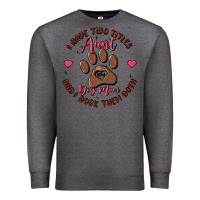 Charcoal Heather i have two titles aunt and dog mom Premium Sweatshirt - MaliasSmallBusiness