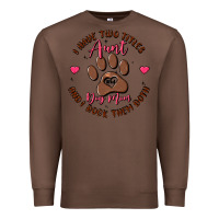 Chestnut i have two titles aunt and dog mom Premium Sweatshirt - MaliasSmallBusiness