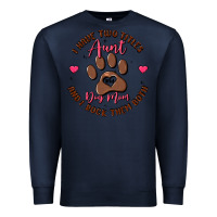 Navy i have two titles aunt and dog mom Premium Sweatshirt - MaliasSmallBusiness