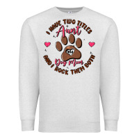 Oatmeal Heather i have two titles aunt and dog mom Premium Sweatshirt - MaliasSmallBusiness