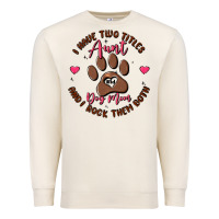 Sandshell i have two titles aunt and dog mom Premium Sweatshirt - MaliasSmallBusiness